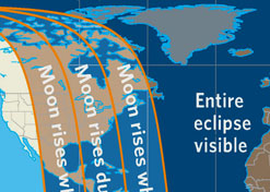 March 3rd eclipse map