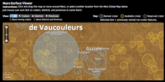 Uwingu's Mars Map