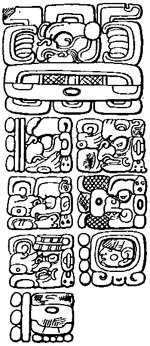 Mayan inscription