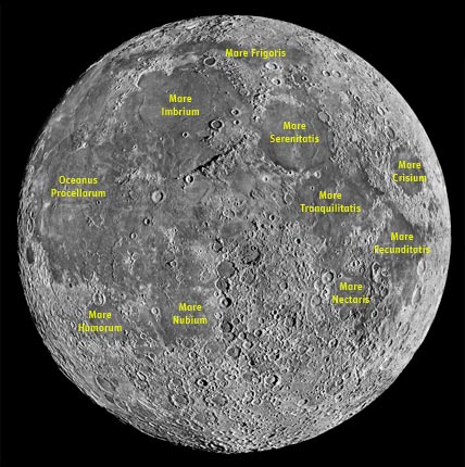 Labeled Moon map