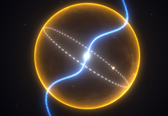 Diamond planet orbits pulsar.