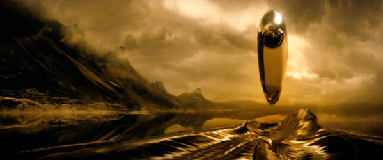Spaceship of the Imagination over Titan