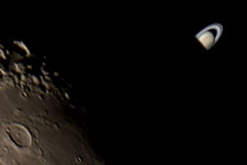 Saturn Emerging from Behind the Moon