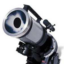 Metal-coated glass filter on a SCT telescope