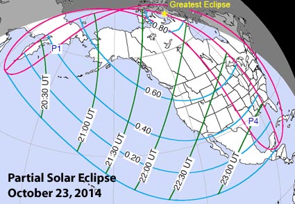 Where to see October 23rd's partial solar eclipse