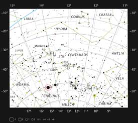 star chart of alpha centauri