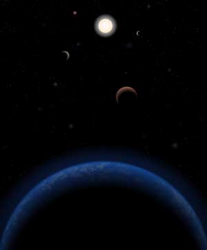 Imagined Tau Ceti planets
